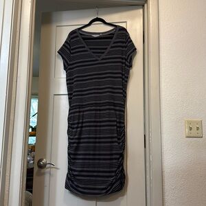 Striped Black and Gray Dress